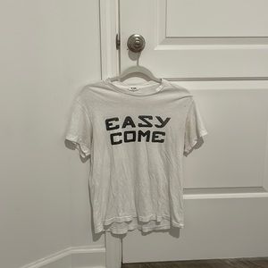 RE/DONE white graphic T shirt size small in good condition !